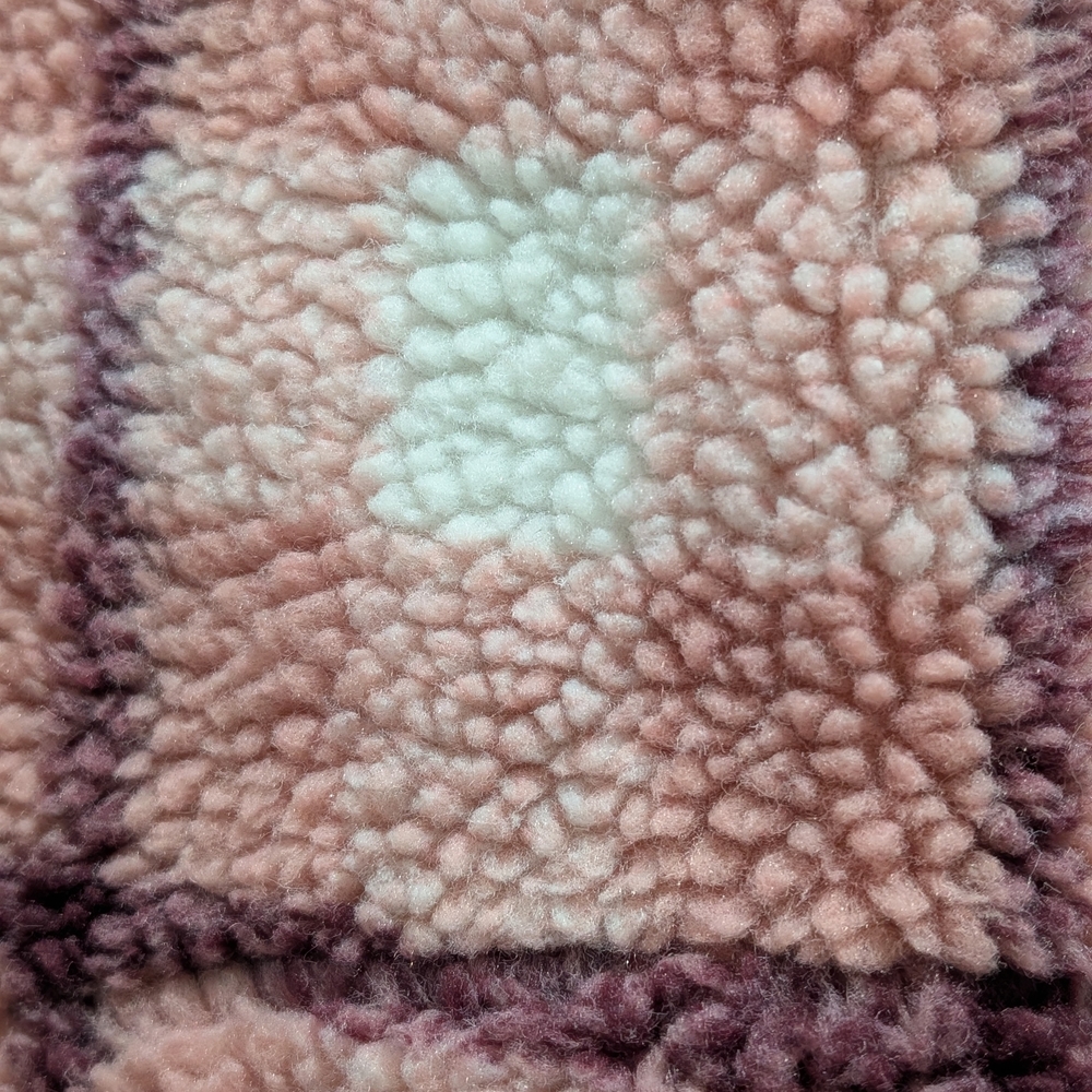 Cozy Pink Plaid Teddy Jacket - Picture 3 of 8